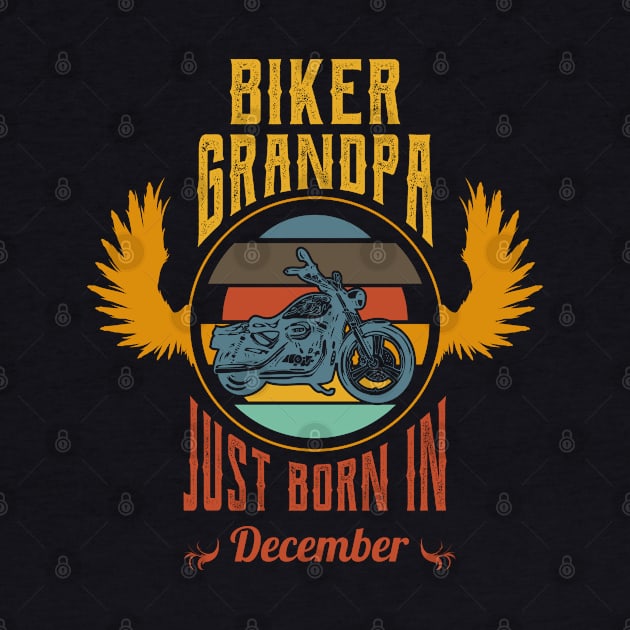 Biker grandpa just born in december by Nana On Here